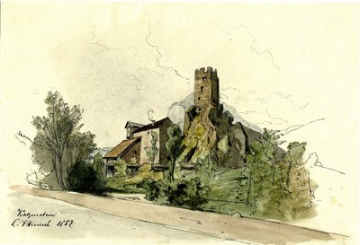 Ruins of Kamen Castle near Begunje by Ladislav Benesch